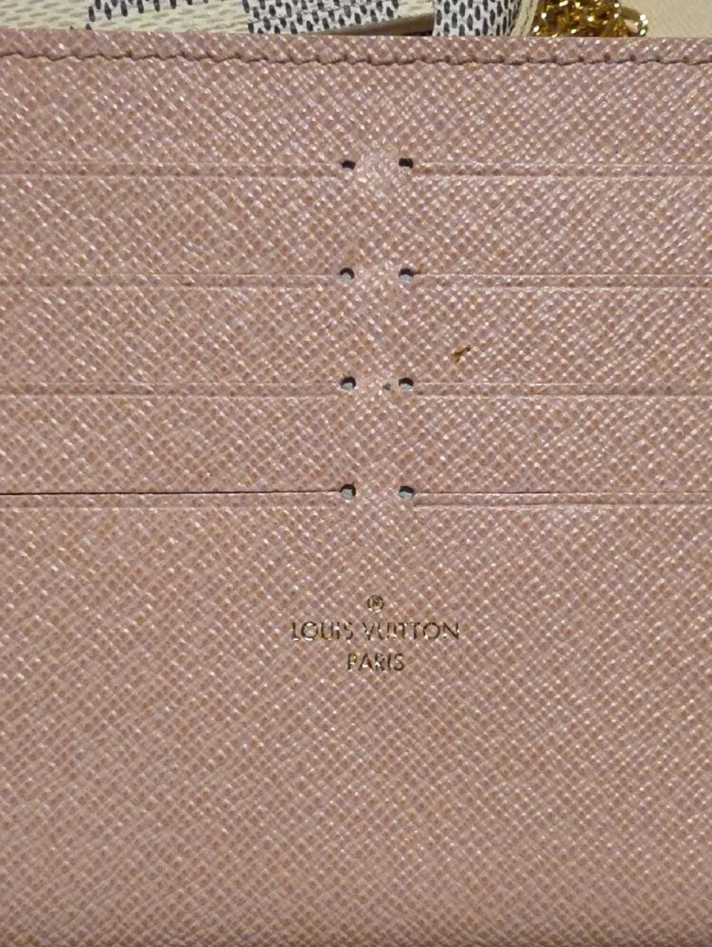 Louis Vuitton Damier Azur Envelope Clutch- Cream & Light Blue